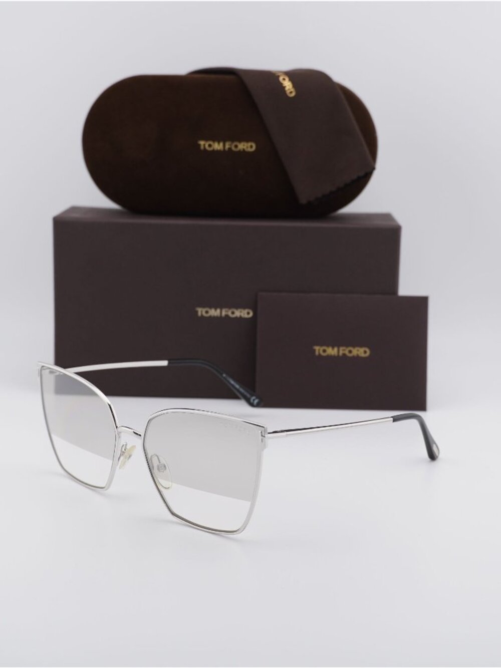 Tom Ford Helena FT0653/S 18C Cat Eye Sunglasses - Silver\ Silver Mirror